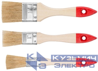 Набор кистей "Оптима" 19; 25; 38мм (3 предмета) КУРС 00914