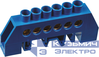 Шина нулевая на DIN-изоляторе в оболочке 8х12-6 Navigator 71186