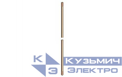 Заземлитель вертикальный 1500мм d14.2мм омедн. сталь DKC NE1203CC