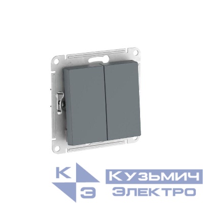 Переключатель 2-кл. AtlasDesign (сх. 6/2) 10AX быстрозажим. клем. механизм грифель SE ATN000765S