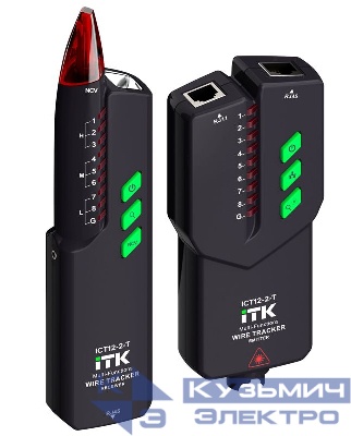 Тестер для LAN-кабеля многофункц. (RJ45 RJ11 VFL) ITK ICT12-2-T