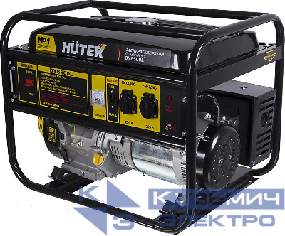 Бензогенератор DY6500L 1ф 5000Вт ручной стартер HUTER 64/1/6