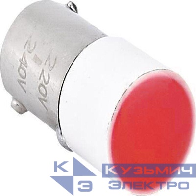 Лампа BA9s для NP2 AC/DC24В (LED) (R) красн. CHINT 576747