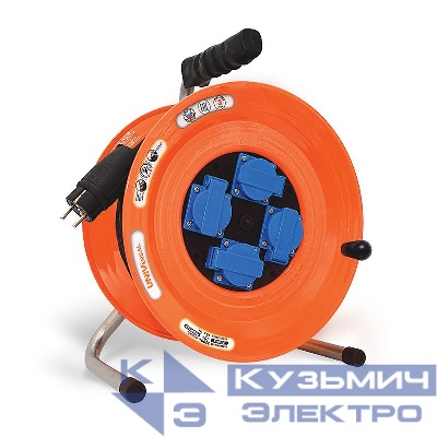 Удлинитель на катушке 4х40м с заземл. 16А IP44 ВЕМ-259 КГ 3х1.5 термозащита с защ. крышкой UNIVersal 9632973
