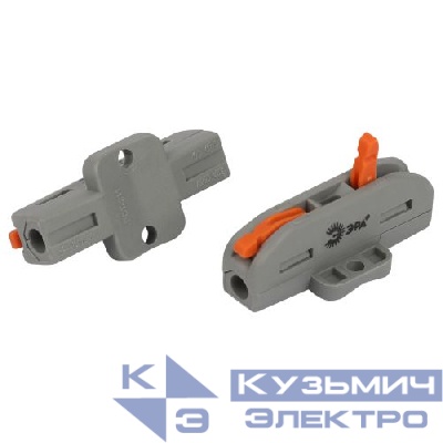 Клемма проходная с монтажн. площадкой 222-2411Р 1п 0.08-2.5/4кв.мм с рычагами NO-225-452 (уп.2шт) Эра Б0067941