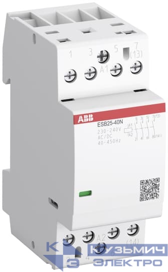 ESB25-31N-06 Контактор  модульный (25А АС-1, 3НО+1НЗ), катушка 230В AC/DC  1SAE231111R0631