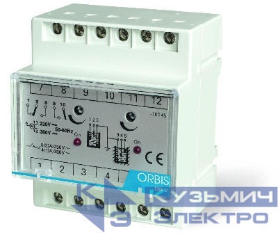 Реле контроля уровня жидкости EBR-2 2канала Orbis OB230230
