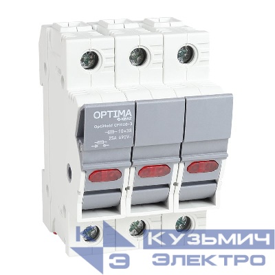 Предохранитель-разъединитель модульный OptiHold CFH10-25-3 КЭАЗ 385306