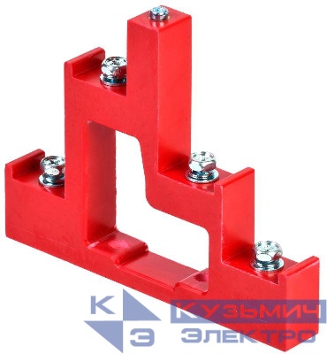 Изолятор ступенчатый ИС4-25/1-15 (4хМ6; 1хМ5) силовой с болтом IEK YIS11-5-25-B