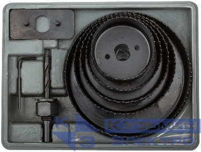 Набор пил круговых 64; 76; 89; 102; 127мм кейс (5 предметов)КУРС 36738