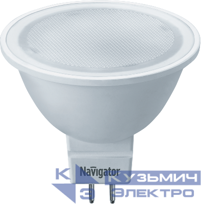Лампа светодиодная 94 382 NLL-MR16-5-230-6.5K-GU5.3 5Вт 6500К холод. бел. GU5.3 400лм 220-240В Navigator 94382