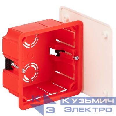 Коробка распаячная KRP 92х92х45мм для полых стен саморез. пласт. лапки крышка IP20 Эра Б0047261