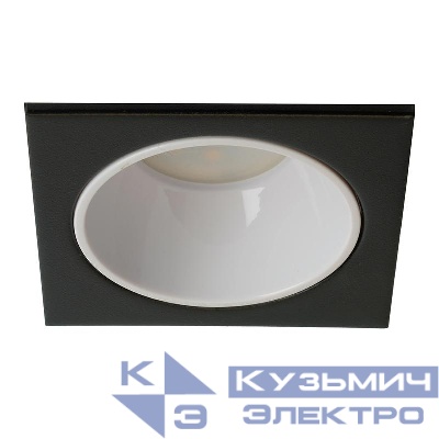 Светильник DL3112 G5.3 MR16 потолочн. встраив. черн. + бел. FERON 51407