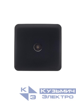 Розетка телевизионная оконечная TV ОП VIOLA IP20 черн. бархат LEZARD 751-4200-130