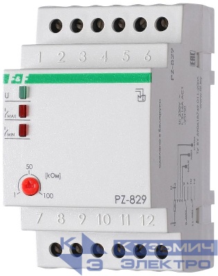 Реле уровня PZ-829 (двухуровневый монтаж на DIN-рейке 35мм 230В AC 2х16А 2перкл. IP20) F&F EA08.001.002