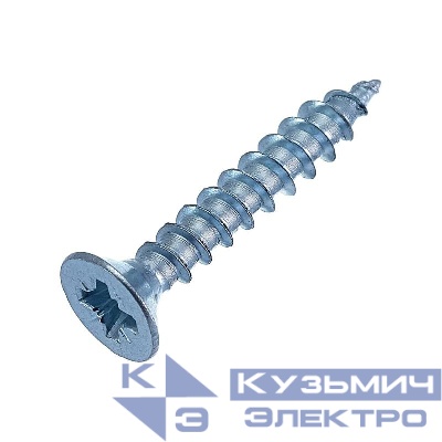 Саморез универсальный 3.5х50 бел. цинк (уп.200шт) коробка СТРОЙМЕТИЗ UTORM2150495