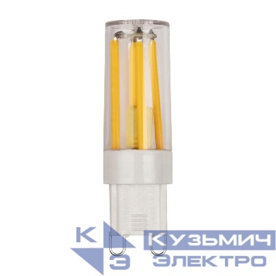 Лампа светодиодная филаментная PLED-G9 PRO 6Вт 2700К 480лм 230В d16.5х55мм без пульсации JazzWay 5062610