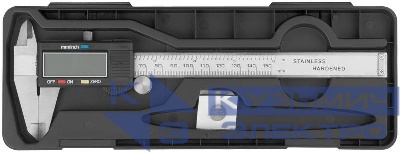 Штангенциркуль метал.нерж. с электроннымм отсчетом 150мм/ 0.02мм FIT 19856