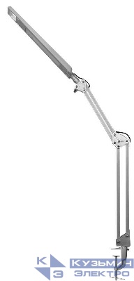 Светильник светодиодный настольный KD-821 C03 8Вт 350лм 230В струбцина 2 уровня яркости серебр. Camelion 13528