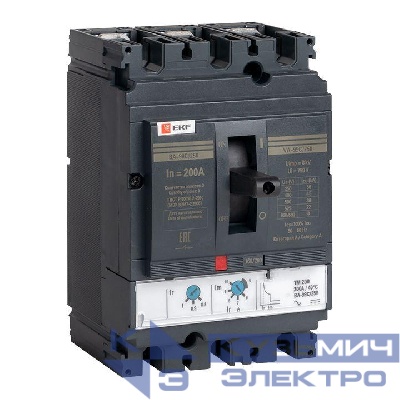 Выключатель автоматический 3п 250/200А 45кА ВА-99C Compact NS PROxima EKF mccb99C-250-200