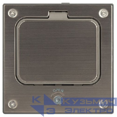 Люк 18-6002-03 IP66 в бетон с розеткой под шестигранник сер. Эра Б0063273