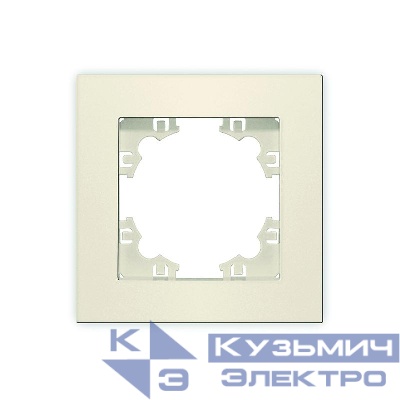Рамка 1-м Афина сл. кость (ivory) Universal A0053-I