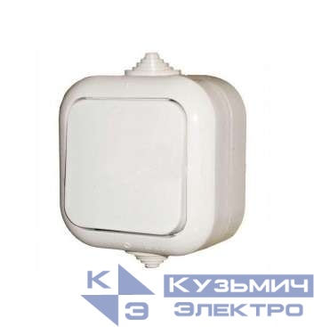 Выключатель 1-кл. ОП 10А IP44 бел. БЕЛТИЗ А1 10-001