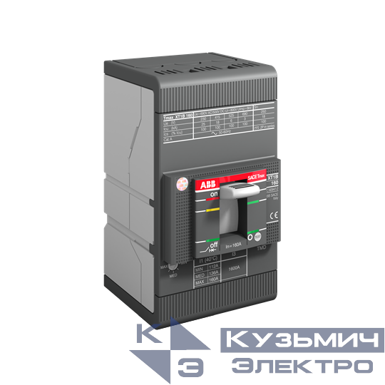 XT1N 160 TMD 63-630 3p F F Выключатель автоматический 1SDA067414R1