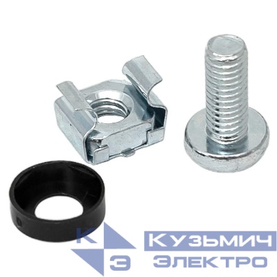 Комплект монтажный TERACOM для 19дюйм шкафов М6х16 (уп.20шт) EKF TRC-M6x16-s20