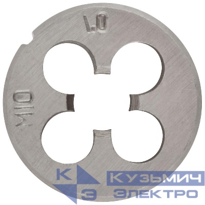 Плашка метрическая легированная сталь М10х1мм FIT 70826