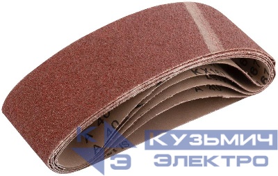 Лента шлифовальная бесконечные водостойкие на тканевой основе (уп.5шт) 75х533мм Р 40 FIT 39692