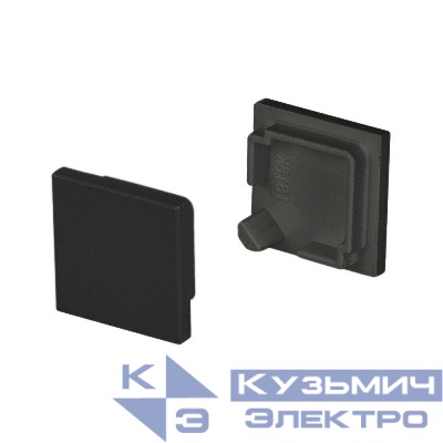 Заглушка SL-KANT-H16 SQUARE BLACK глухая пластик Arlight 037518