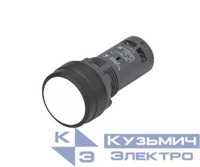Кнопка моноблочная SB7 22мм с фиксацией пластик 1НО IP65 бел. SE SB7NH11