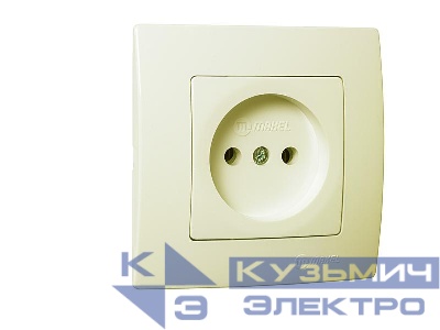 Розетка Lillium без заземл. Makel 32010022