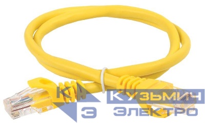 Патч-корд кат.5E UTP 1м желт. ITK PC05-C5EU-1M