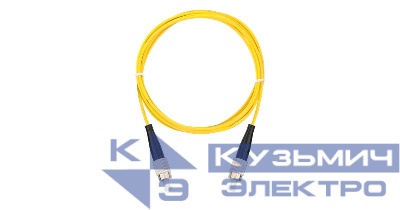 Шнур волоконно-оптический соединительный одномод. 9/125мкм стандарта OS2 FC/UPC-FC/UPC одинарный LSZHнг(A)-HFLTx 2мм желт. 1м NIKOMAX NMF-PC1S2C2-FCU-FCU-001