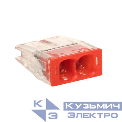 Клемма строительно-монтажная СМК 2273-242 2-проводная 0.5-2.5кв.мм с пастой (уп.100шт) PROxima EKF plc-smk-2273-242