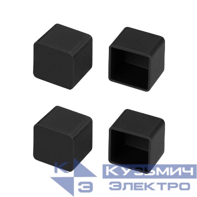 Заглушка WPH-FLEX-1616 BLACK глухая пластик (комплект) Arlight 045875