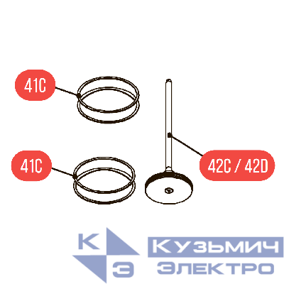 Комплект №3 для Hybest GBW200 (боек + комплект колец)