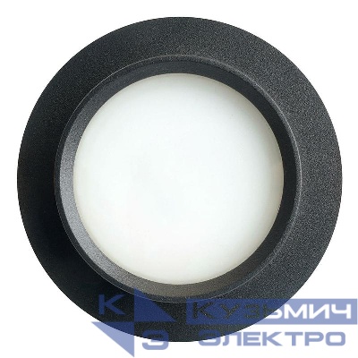 Светильник DL504 15Вт 230В GX53 IP44 потолочн. встраив. круг без лампы черн. FERON 51102