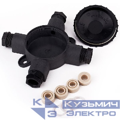 Коробка ответвительная КОР74-4 У15 4 сальниковых рожка IP65 Электротехник ET000437