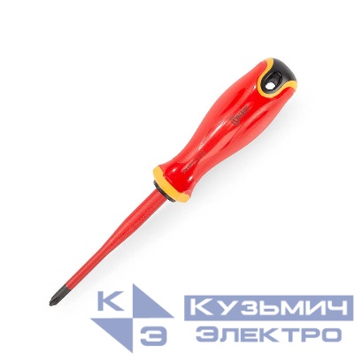 Отвертка диэлектрическая PH/FL2х100 СЛИМ КВТ 103012