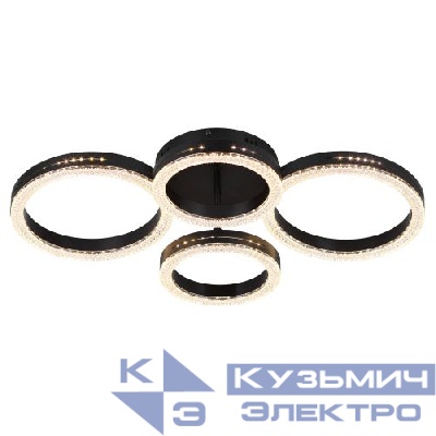 Светильник светодиодный Flora 6191-201 LED 75Вт 3000-6000К потолочн. черн. с пультом Rivoli Б0068425