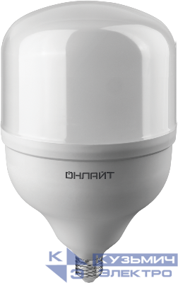Лампа светодиодная высокомощная 82 909 OLL-T160-90-230-865-E27E40 90Вт 6500К холод. бел. E27/E40 ОНЛАЙТ 82909