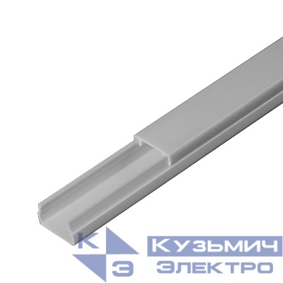 Кабель-канал 15х10 L2000 с двойн. замком RAL 7035 сер. Промрукав PR03.0069