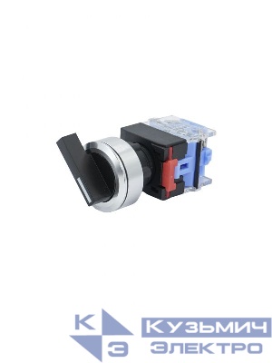 Переключатель ВК30-11X/31 IP65 1НО+1НЗ на 3 положения с фиксацией I-O-II стандартная рукоятка d30мм Электротехник ET020031