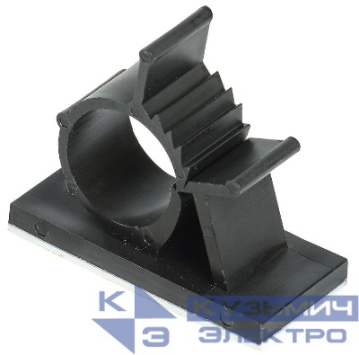 Клипса самоклеящаяся КС-15 черн. (уп.24шт) IEK UHP40-D15-K02