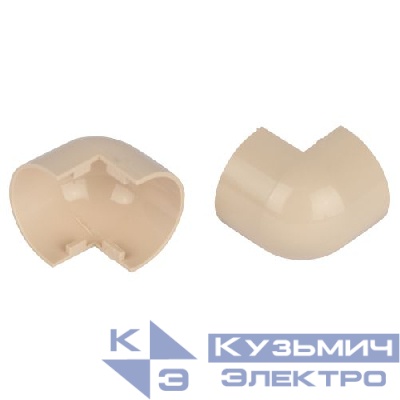 Угол для кабель-канала полукруглого внешн. 20х12мм OC-KK-20-12-B беж. (уп.2шт) Эра Б0064931