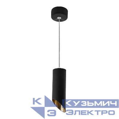 Светильник ML1828 35Вт 230В MR16 D55хH200 потолочн. на подвесе черн. зол. FERON 48043