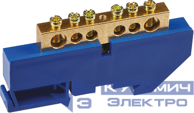 Шина нулевая на DIN-изоляторе 8х12-6 Navigator 71158